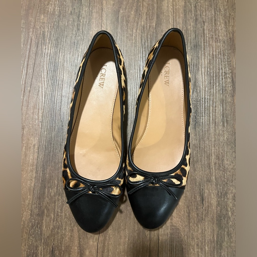J.Crew calfskin ballet flats